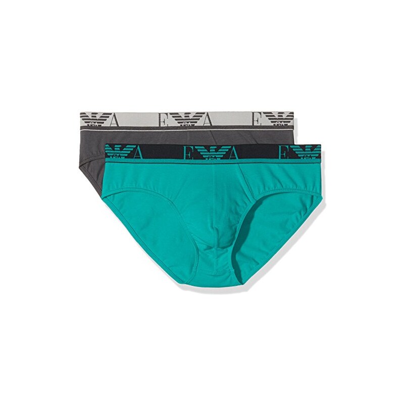 Emporio Armani Underwear Herren Slip 1113216A715, 2er Pack
