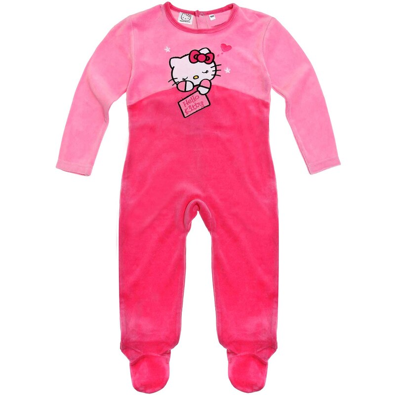 Hello Kitty Babyanzug pink in Größe 3M für Mädchen aus 80% Baumwolle 20% Polyester