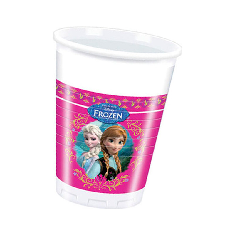 Disney Die Eiskönigin Plastik Becher pink in Größe UNI für Mädchen