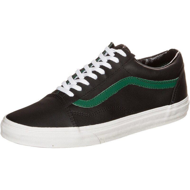 Große Größen: VANS Old Skool Sneaker, schwarz / grün, Gr.4.5 US - 36.0 EU-6.5 US - 38.5 EU