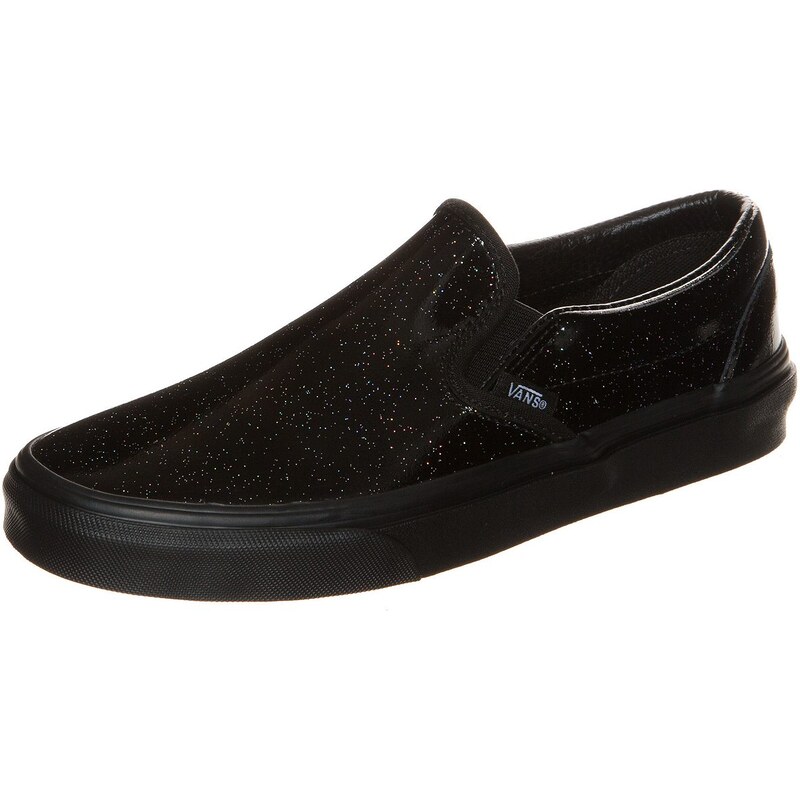 Große Größen: VANS Classic Slip-On Sneaker Damen, schwarz / silber, Gr.4.5 US - 36.0 EU-7.0 US - 39.0 EU