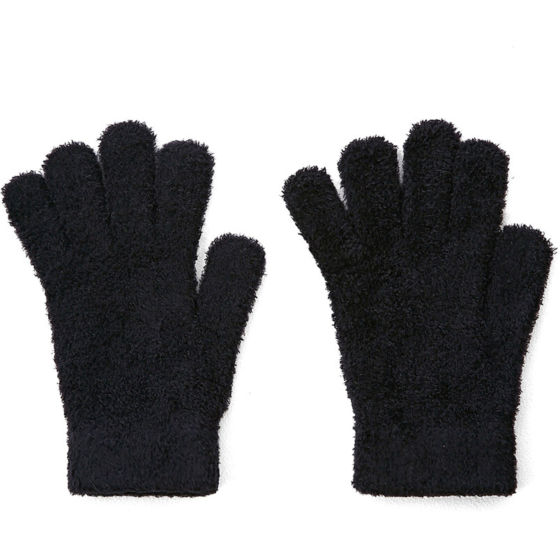 Flauschige Handschuhe Schwarz, Größe 00 -Pimkie- Mode für Damen