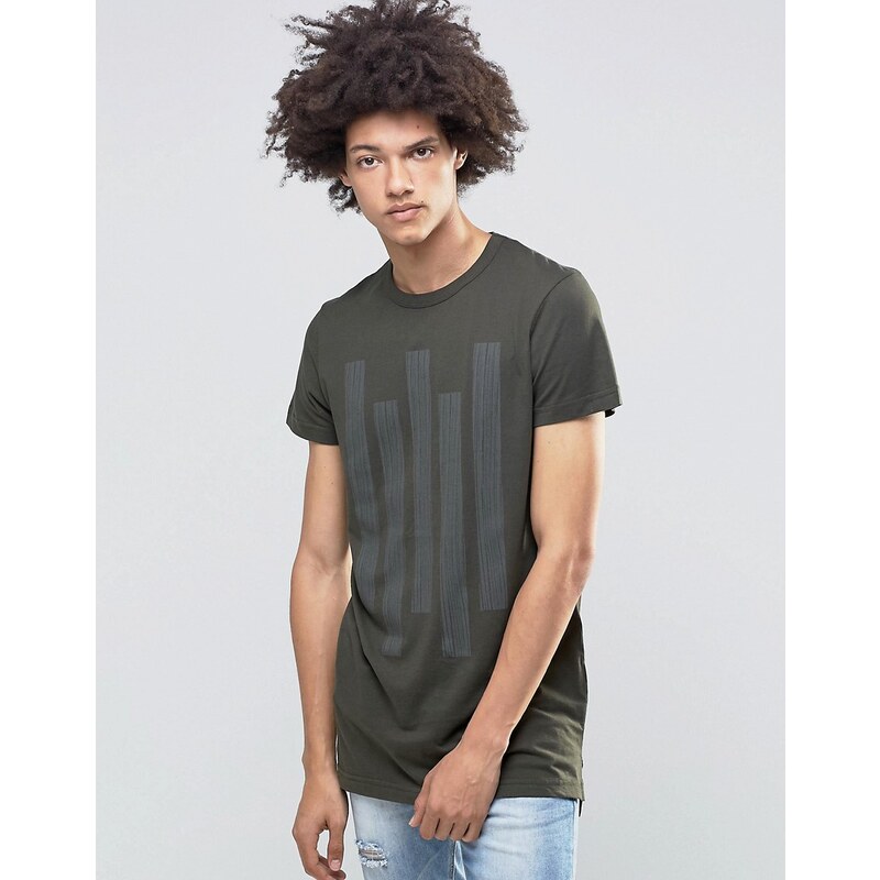 Systvm - Cato - T-Shirt in Khaki - Grün