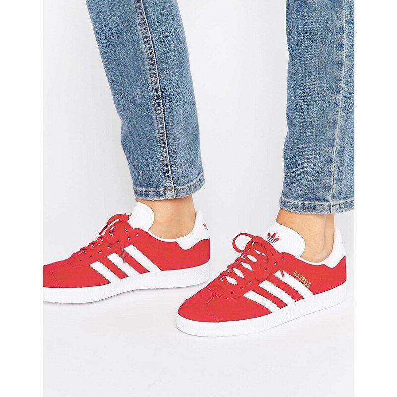 adidas Originals - Gazelle - Unisex-Sneaker aus rotem Wildleder - Rot