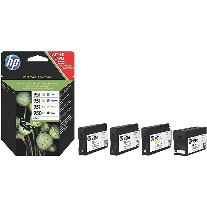 HP 4er-Set Tintenpatronen »HP C2P43AE« HP 950XL/951XL