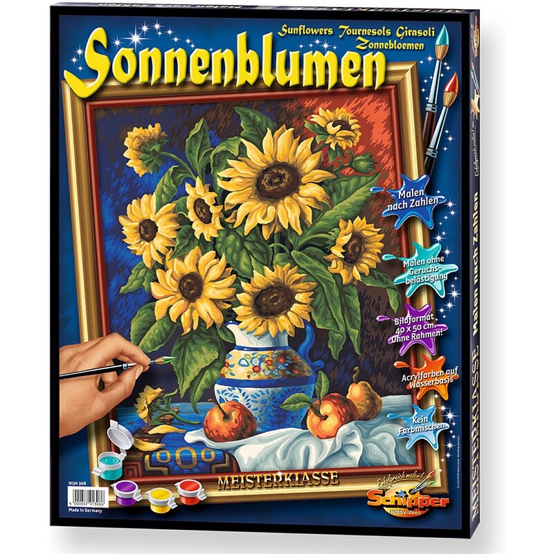 Schipper, Malen nach Zahlen, »Meisterklasse Premium Stillleben mit Sonnenblume«