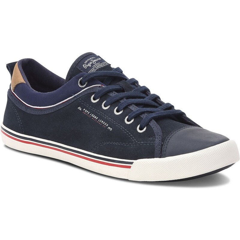 Pepe Jeans Footwear Britt - Ledersneakers - marineblau