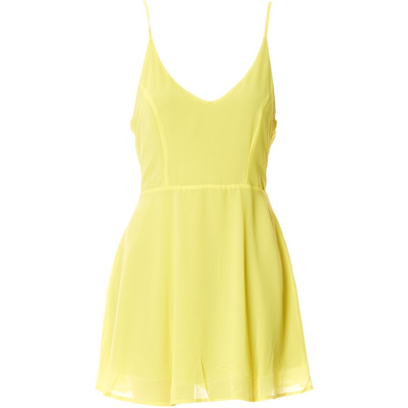 Glamorous Kleid mit fließendem Schnitt - gelb