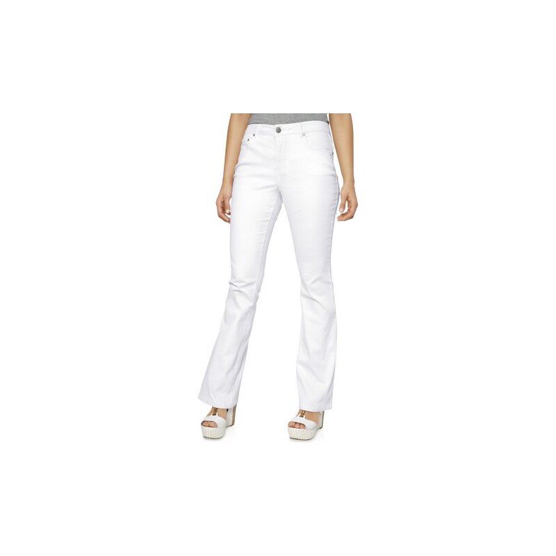 ASHLEY BROOKE by Heine Damen Bodyform-Bootcut-Jeans weiß 34,36,38,40,42,44,46,48,50,52