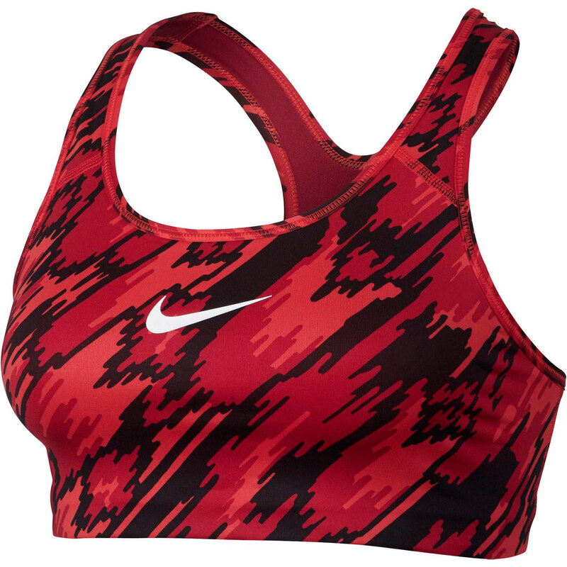 Nike Damen Sport-BH Pro Classic Swoosh Printed, rot/scharz, verfügbar in Größe 36