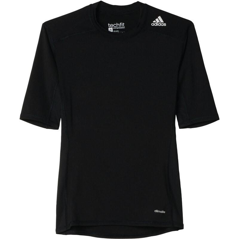 adidas Performance: Herren Trainingsshirt Techfit Base Tee, schwarz, verfügbar in Größe XL,M