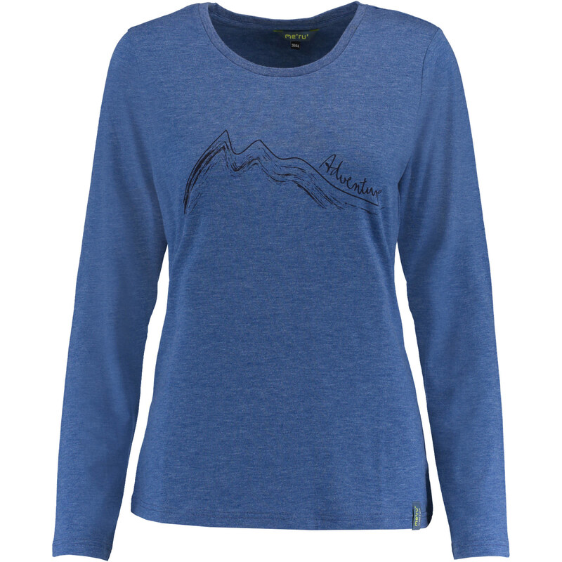 meru: Damen Outdoor-Funktionsshirt / Langarmshirt Lidingö, blau, verfügbar in Größe 44