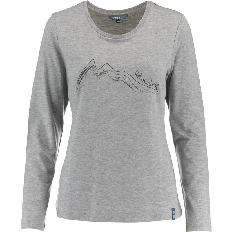 meru: Damen Outdoor-Funktionsshirt / Langarmshirt Lidingö, grau, verfügbar in Größe 44