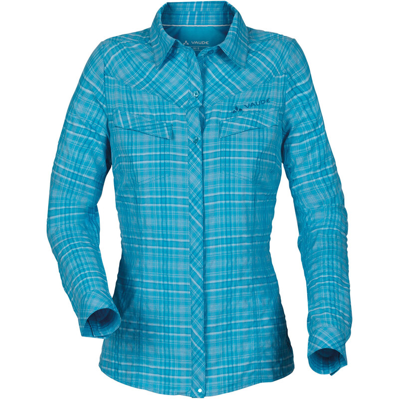 VAUDE: Damen Wanderbluse / Outdoor-Bluse Women's Sarentino LS Shirt, hellblau, verfügbar in Größe 40,34