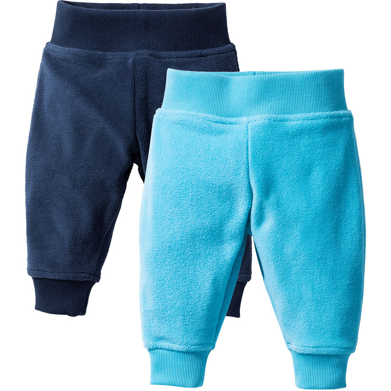 bpc bonprix collection Baby Fleecehose (2er-Pack) in blau für Herren von bonprix