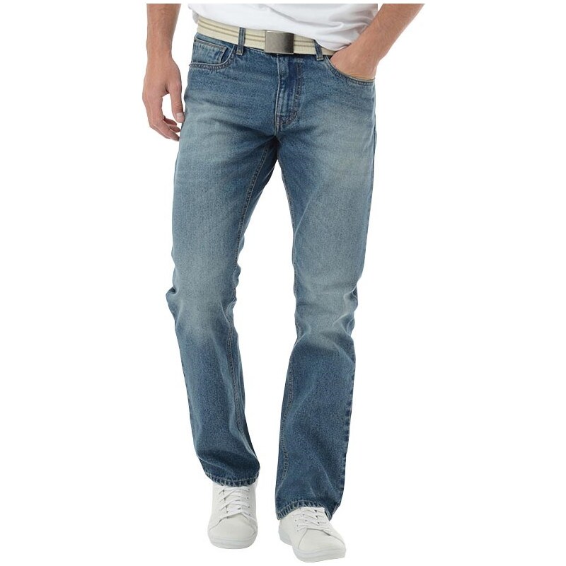 Kangaroo Poo Herren Jeans mit geradem Bein Blau