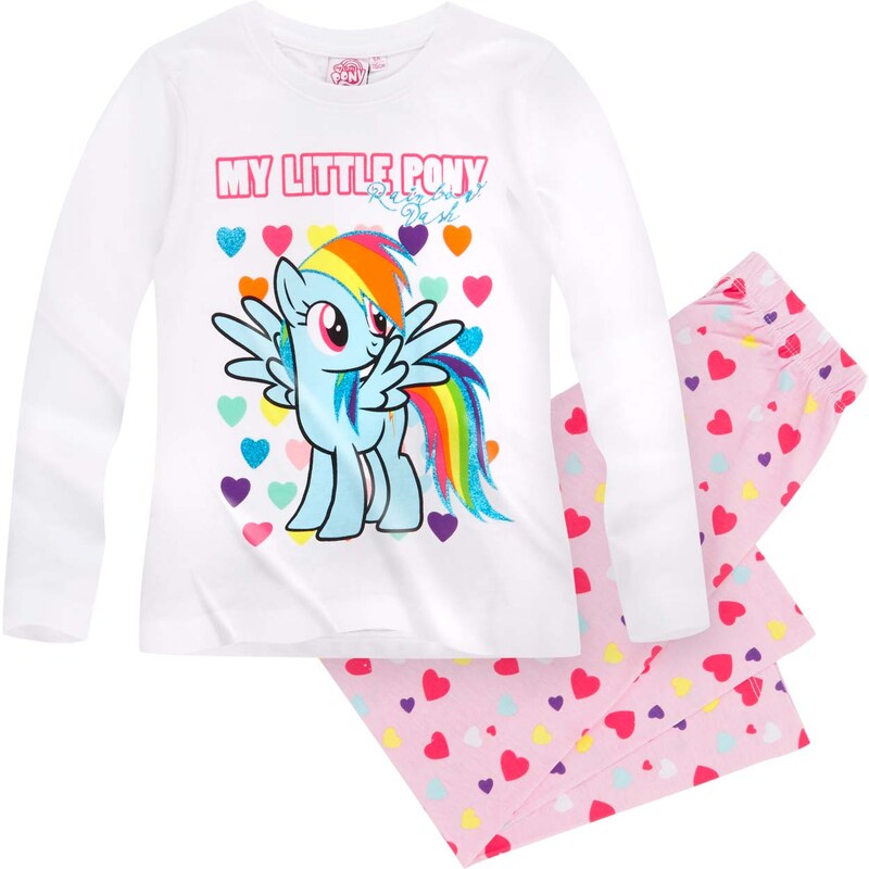 My Little Pony Pyjama pink in Größe 104 für Mädchen aus 100% Baumwolle