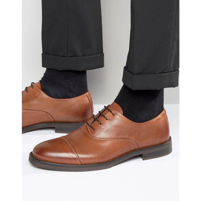 Selected - Marc - Schuhe aus hellbraunem Leder mit Zehenkappe - Braun