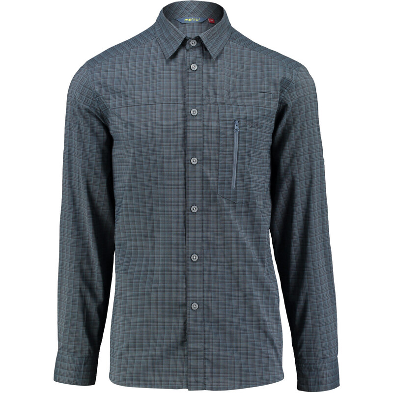 meru: Herren Karo Hemd Herning Shirt Langarm, grau, verfügbar in Größe 46,56,50,54,52