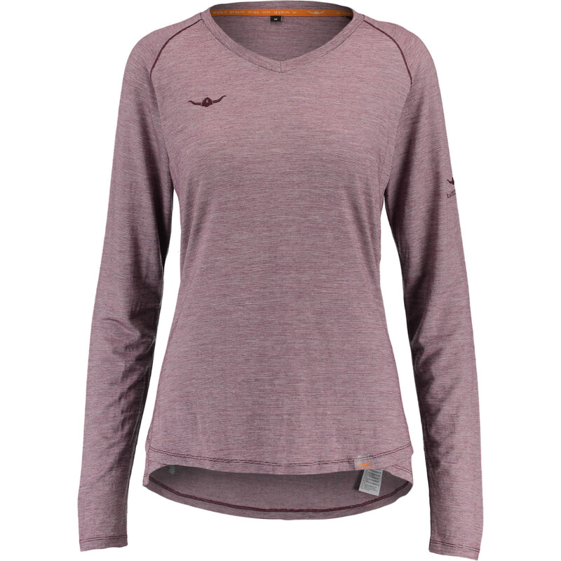KAIKKIALLA: Damen Funktionsshirt / Langarmshirt Maarit Women´s Merino Shirt L/S, aubergine, verfügbar in Größe M