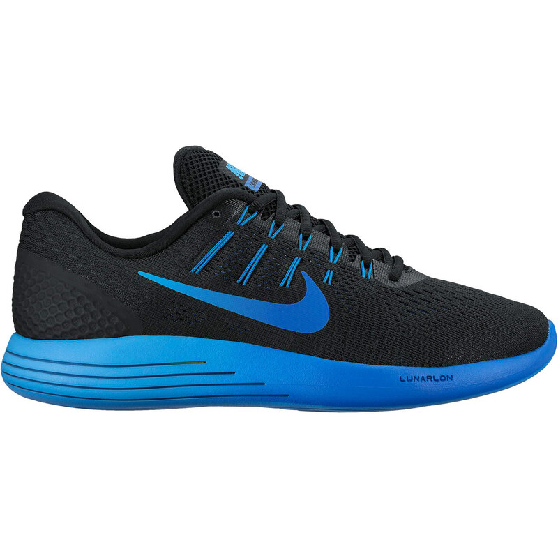 Nike Herren Laufschuhe Lunarglide 8 schwarz/blau, schwarz/blau, verfügbar in Größe 43