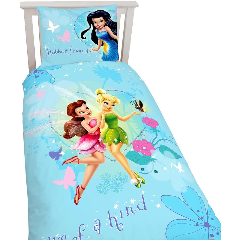Disney Tinker Bell Bettwäsche blau in Größe UNI für Mädchen aus 100% Baumwolle
