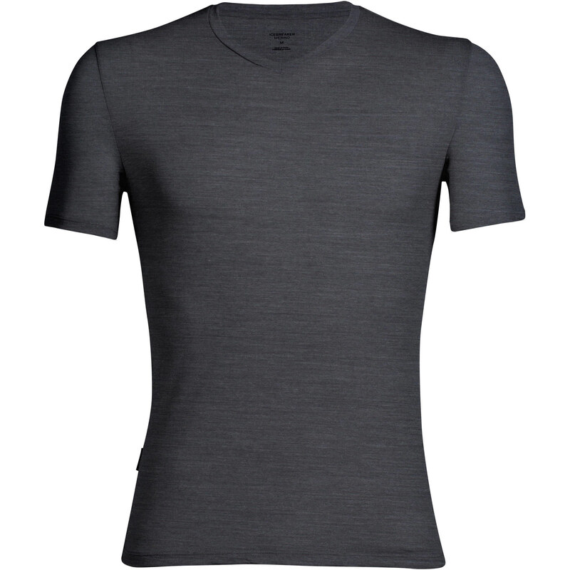 Icebreaker: Herren Funktionsunterhemd / Unterhemd Anatomica Short Sleeve V, grau, verfügbar in Größe M,XL,L