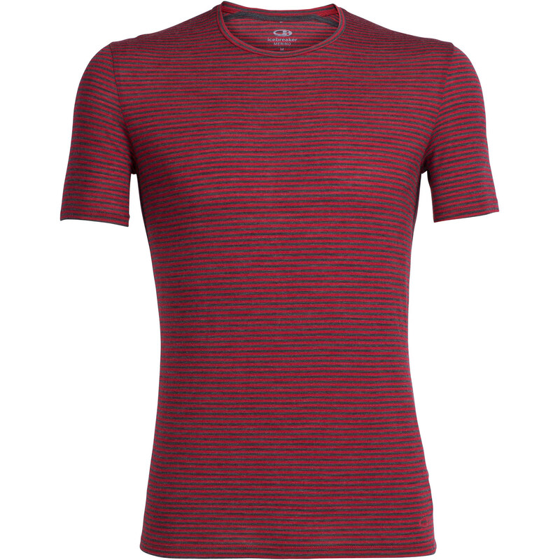 Icebreaker: Herren Funktionsunterhemd / Unterhemd Anatomica Short Sleeve Crewe, rot, verfügbar in Größe M