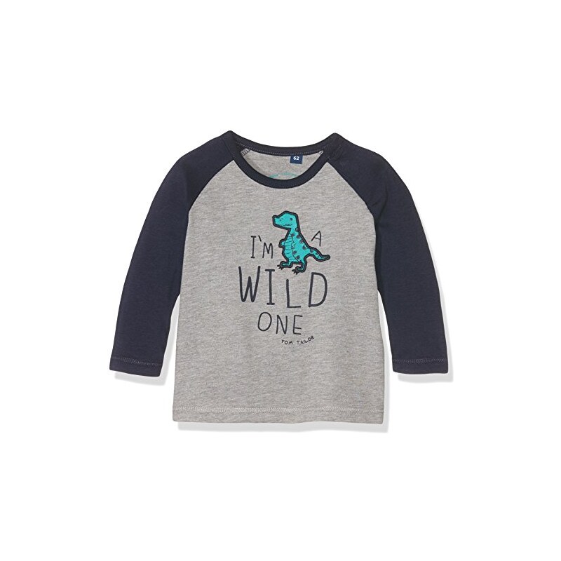 TOM TAILOR Kids Baby-Jungen Langarmshirts Dino Application T-Shirt