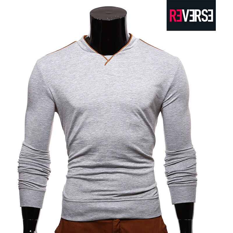 Re-Verse Sweatshirt mit farblich abgesetzter Ziernaht - L
