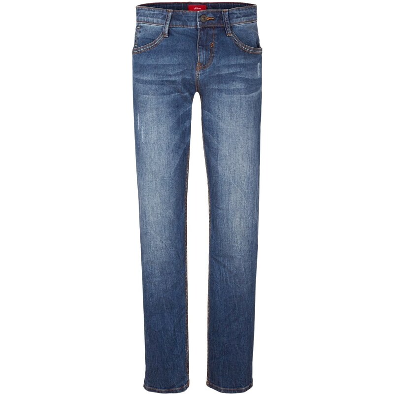 s.Oliver PETE Jeans Straight Leg blue denim stretch
