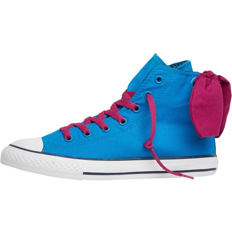 Converse Junior CT All Star Hi Back Bow Cyan Space/Pink