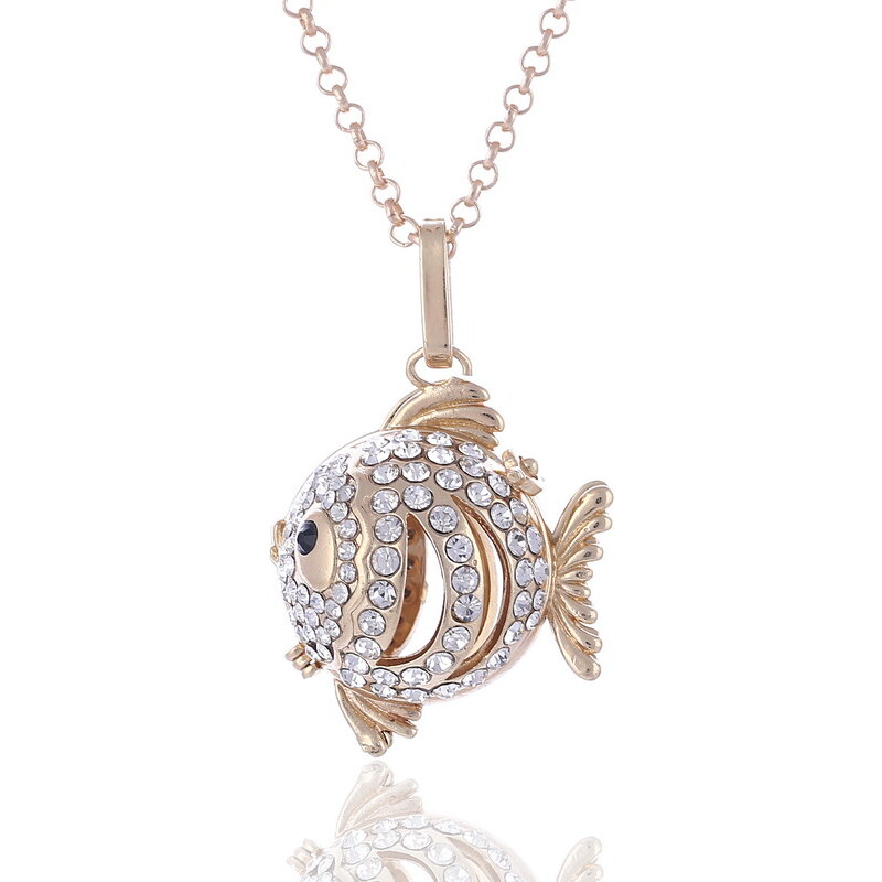 Lesara Engelsflüsterer-Halskette im Fisch-Design - Gold