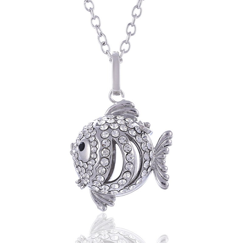 Lesara Engelsflüsterer-Halskette im Fisch-Design - Silber