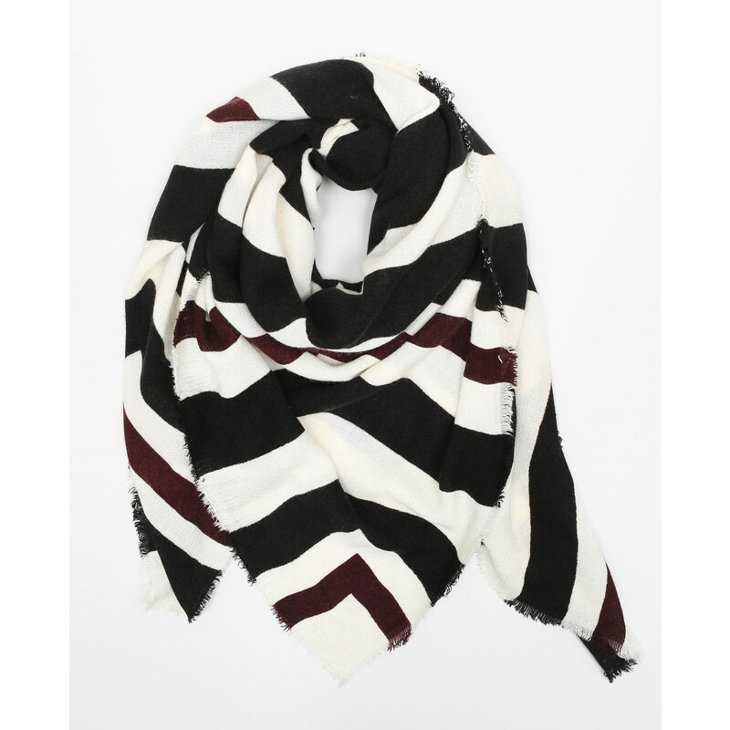 Quadratischer Schal, bedruckt Altweiß, Größe 00 -Pimkie- Mode für Damen