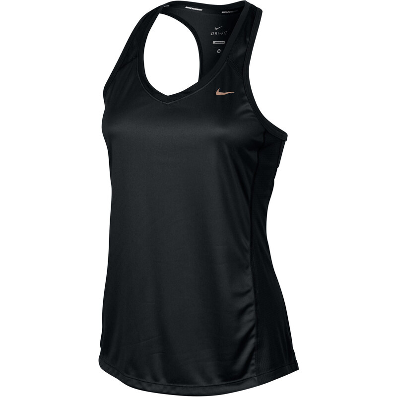 Nike Damen Lauf-Top Miler Tank Top, schwarz, verfügbar in Größe 42