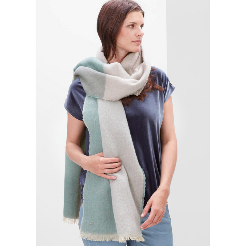TRIANGLE Fleece-Schal in Oversized-Form
