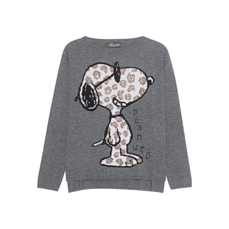 PRINCESS GOES HOLLYWOOD Leo Snoopy Knit Anthracite