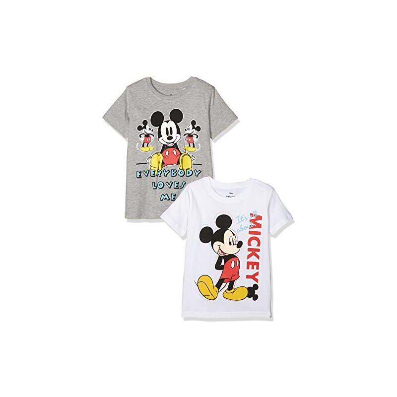 TVMania TV Mania Jungen T-shirt Disney MICKEY MOUSE 2er Pack