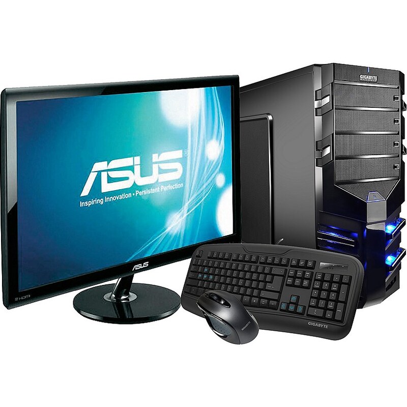 Hyrican Gaming PC Set Intel® i7-6700K, GeForce® GTX 1070 + Monitor »Alpha Gaming SET01080«