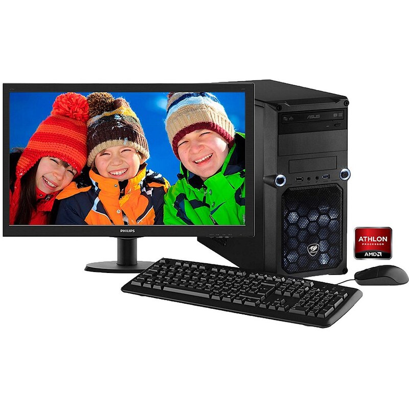 Hyrican Gaming PC Set AMD Athlon X4 880K, AMD R7 360 + Monitor »Cyber Gamer SET01087«