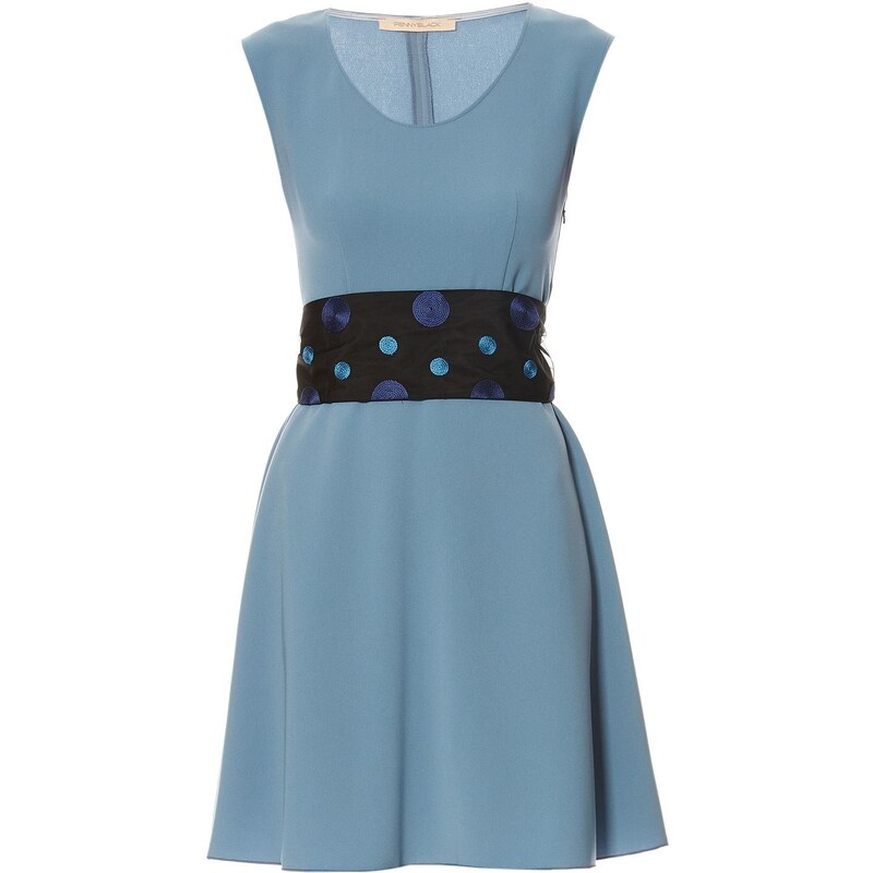 Pennyblack Kleid mit Cocktailschnitt - hellblau