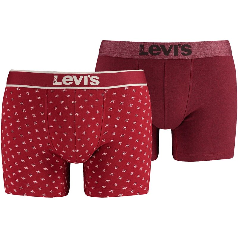 Levi's Underwear 2-er Set Boxershorts - bordeauxrot