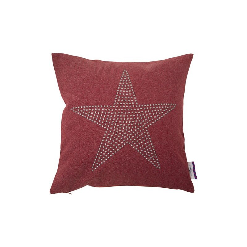 Kissenhüllen RIVITED STAR (1 Stück) Tom Tailor rot 40x40 cm
