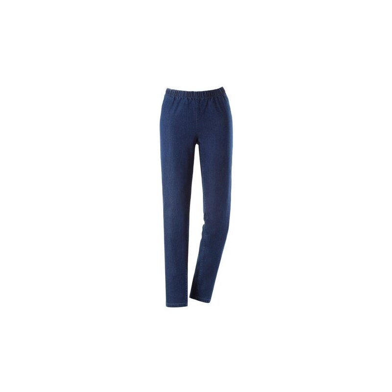 Ambria Damen Jeans mit Rundum-Dehnbund blau 36,38,40,42,44,46,48,50,52