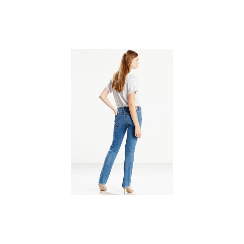 LEVI'S® Damen 5-Pocket-Jeans 714 Straight blau 26,28,30,31
