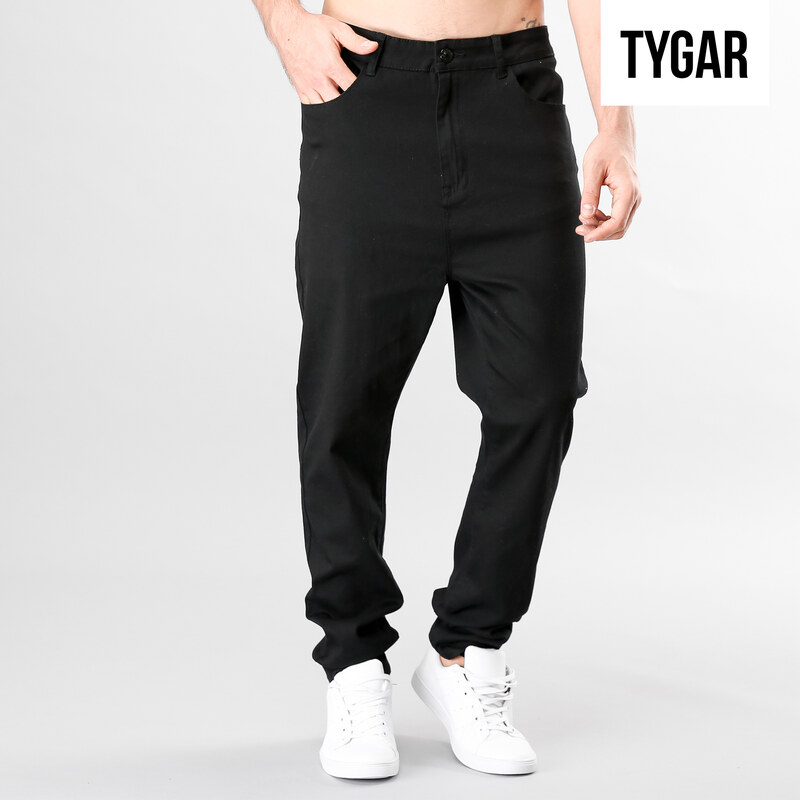Tygar Comfort Fit-Jeans mit tiefem Schritt Unifarben - 34