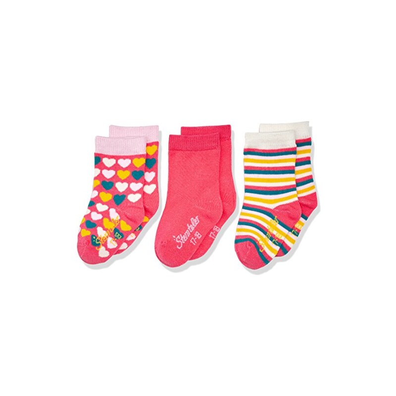 Sterntaler Baby-Mädchen Socken Söckchen 3er Pack Herzen