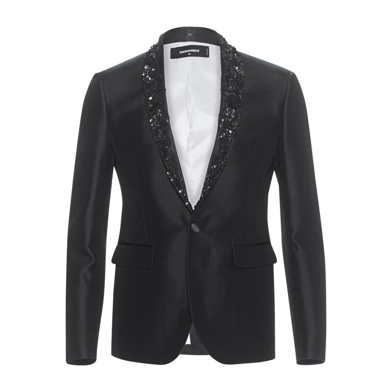 DSQUARED2 Emboidered Shawl Collar Tokyo Jacket
