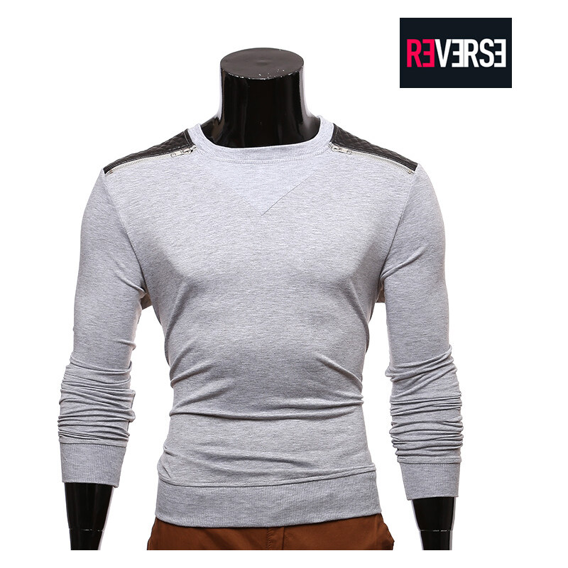 Re-Verse Sweatshirt mit Schulter-Patches im Steppdesign - XXL